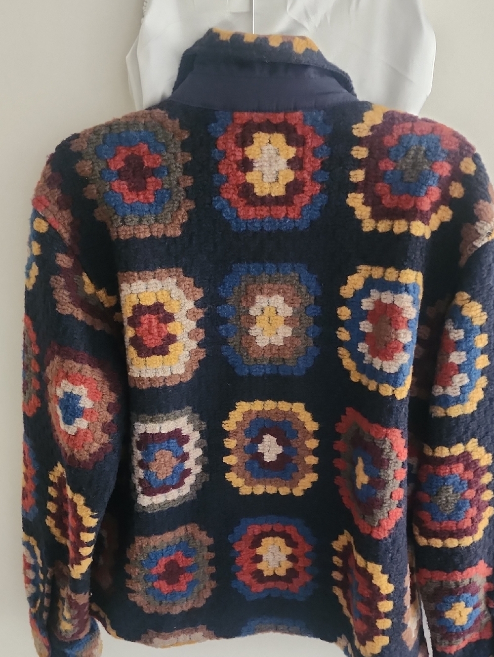 Aime Leon Dore Wool-Blend Multicolor Zip Jacket – Navy Base - Picture 6 of 6